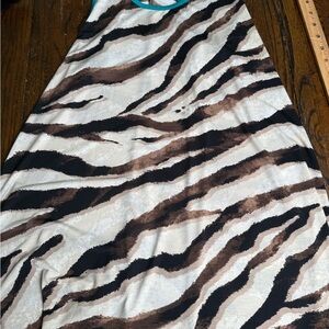 NWOT‎ Zebra Print Racerback Tank L